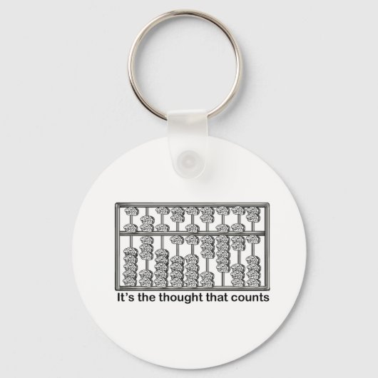 Porte-clés C'est la pensée qui compte (Recto)