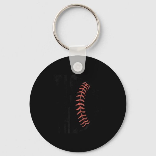 Porte-clés C'est la saison Baseball Softball Illustration drô (Recto)