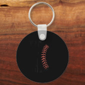 Porte-clés C'est la saison Baseball Softball Illustration drô (Recto)