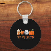 Porte-clés C'Est La Saison Citrouille Leaf Latte Fall Volleyl (Recto)
