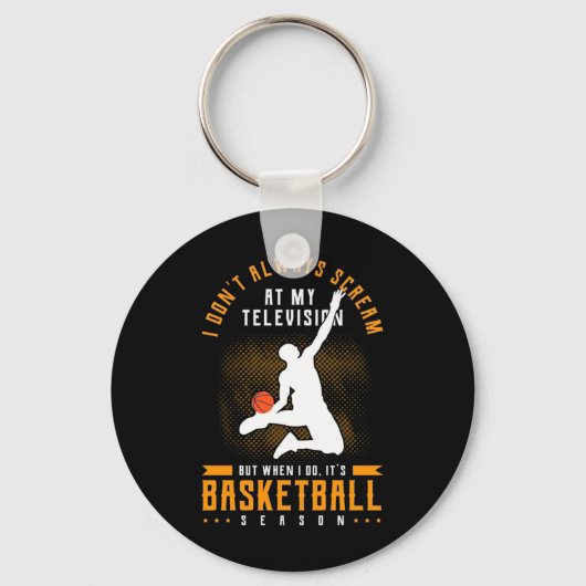 Porte-clés C'Est La Saison Du Basket (Recto)