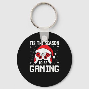 Porte-clés C'est la saison pour le rythme de Noël du gamer