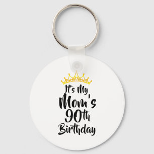 Porte-clés C'est l'anniversaire des 90 ans de ma mère Couronn