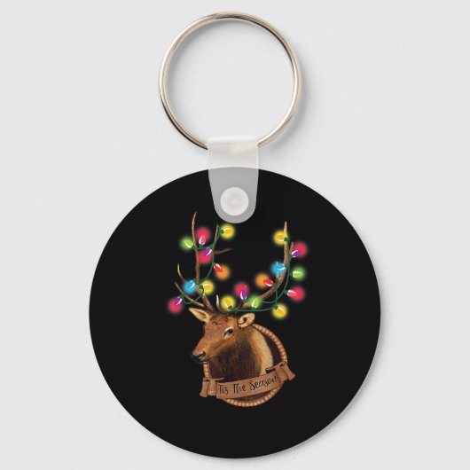 Porte-clés C'Est Le Rinder De Saison Avec Le Lig De Noël (Recto)