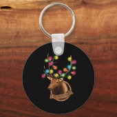 Porte-clés C'Est Le Rinder De Saison Avec Le Lig De Noël (Recto)