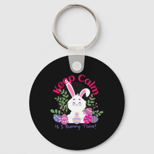 Porte-clés C'est le temps de lapin drôle de Pâques dimanche c