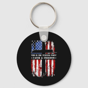 Porte-clés C'est le tournant Foi chrétienne patriotique