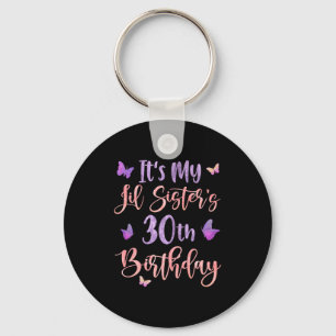 Porte-clés C'est les 30 ans de ma petite soeur Papillon 30 An