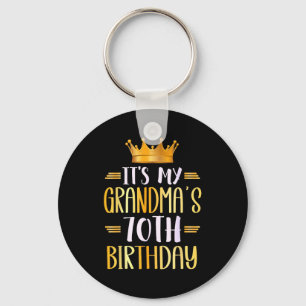 Porte-clés C'est les 70 ans de ma grand-mère Joyeux 70 ans _