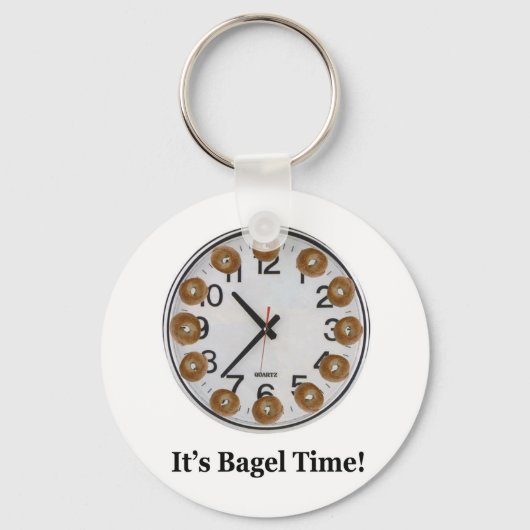 Porte-clés C'est l'heure des Bagels ! (Recto)