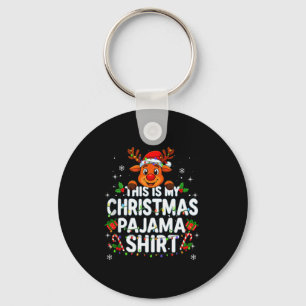 Porte-clés C'est ma chemise de pyjama de Noël drôle de Noël 