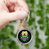 Porte-clés C'est ma Saint-Patrick de bière chanceuse (main)