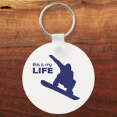 Porte-clés C'Est Ma Vie (Snowboard) (Recto)