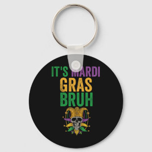 Porte-clés C'est Mardi Gras Bruh Skeleton Skull Funny Mardi G