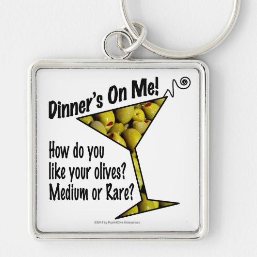 PORTE-CLÉS - C'est moi qui régale, des olives ? À (Devant)