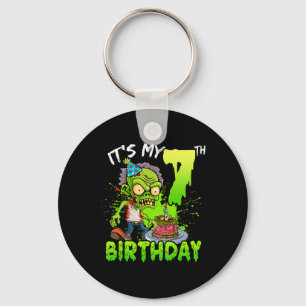 Porte-clés C'est mon 7e anniversaire Zombie Lover 7 ans Garço