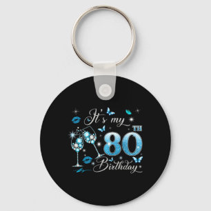 Porte-clés C'est mon 80e anniversaire Rose 80 ans Anniversair