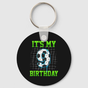 Porte-clés C'est mon 9e anniversaire Funny Football Anniversa
