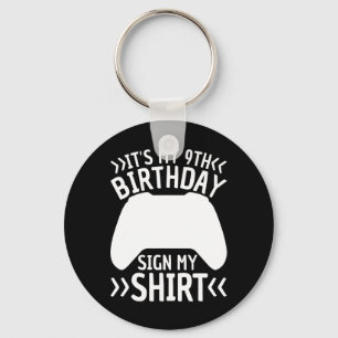 Porte-clés C'est mon 9e anniversaire Signal Ma chemise Garçon