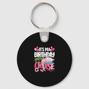 Porte-clés C'est mon anniversaire Croisière Rose mignon Voyag