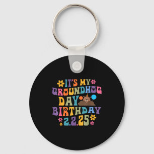Porte-clés C'est mon chapeau de fête d'anniversaire de jour d