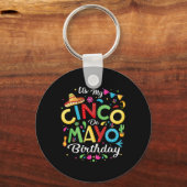 Porte-clés C'est mon Cinco De Mayo Anniversaire Funny Cinco D (Recto)
