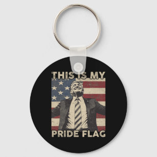 Porte-clés C'est Mon Drapeau De Fierté Drapeau Trump Usa 4 Ju