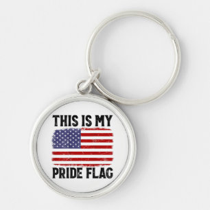 Porte-clés C'Est Mon Drapeau De Fierté Drapeau US, 4 juillet