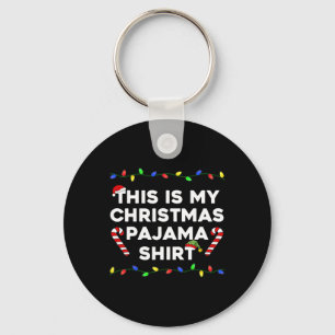 Porte-clés C'Est Mon Pajama De Noël Lumières Fêtes Drôle F