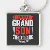 Porte-clés C'est mon petit-fils là-bas Baseball (Devant)