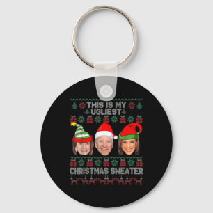 Porte-clés C'Est Mon Plus Mauvais Noël Anti-Biden Fun Noël