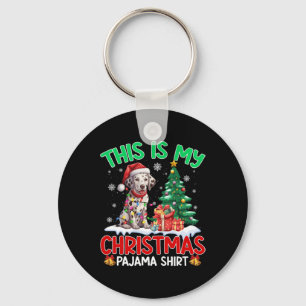 Porte-clés C'Est Mon Pyjama De Noël Amoureux de les chiens Da