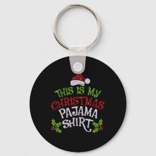 Porte-clés C'Est Mon Pyjama De Noël Drôle Famille Noël Sant