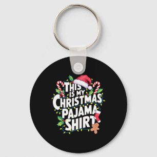 Porte-clés C'Est Mon Pyjama De Noël Famme Correspondante De C