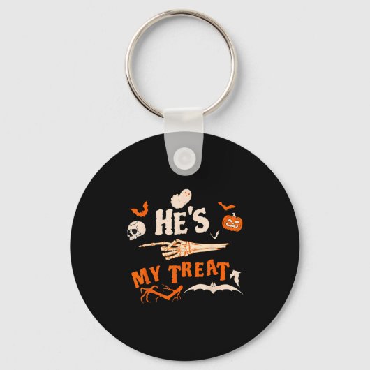 Porte-clés C'est My Trick Funny Skeleton Halloween Matching C (Recto)