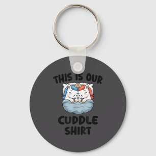 Porte-clés C'est notre maillot câlin couple licorne mignon 