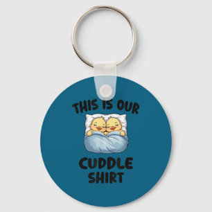 Porte-clés C'est notre T-shirt câlin Canard Couple Mignon et