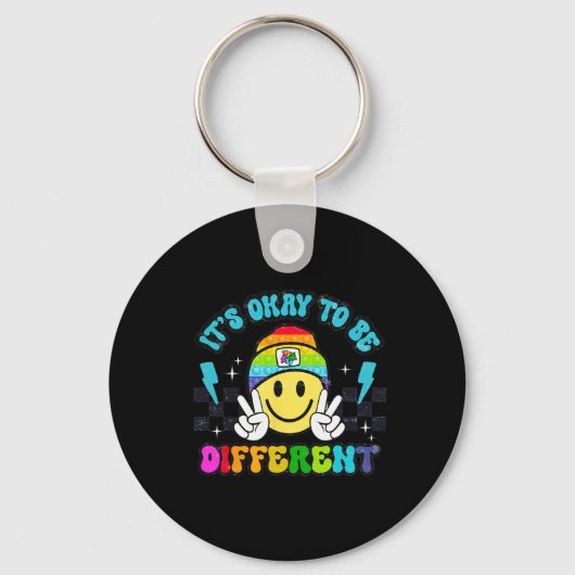 Porte-clés C'est Okay Pour Être Différent Puzzle de Visage So (Recto)