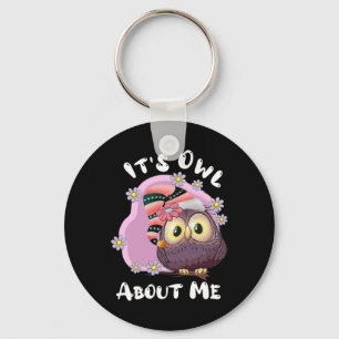 Porte-clés C'est Owl About Me - Xmas Owl Holiday Cute Owl Chr