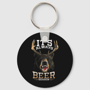 Porte-clés C'est toujours la saison de la bière Ours Cerf Biè