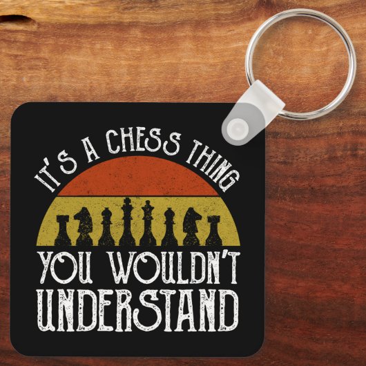 Porte-clés C'est un jeu d'échecs - vous ne comprendriez pas (Verso)