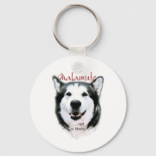 Porte-clés C'est un malamute (Recto)