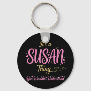 Porte-clés C'est un truc de Susan Rose Gold Femme Cadeau