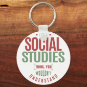 Porte-clés C'est un truc d'études sociales (Recto)