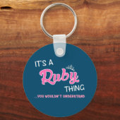 Porte-clés C'est un truc Ruby que vous ne comprendriez pas Po (Recto)