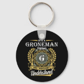 Porte-clés C'est une chose de Groneman que vous ne comprendri (Verso)