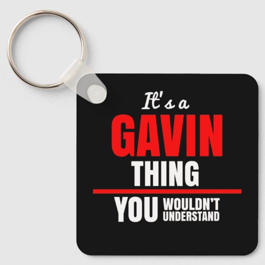 Porte-clés C'est une chose Gavin que vous ne comprendriez pas (Recto)