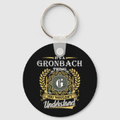 Porte-clés C'est une chose Gronbach que vous ne comprendriez  (Verso)