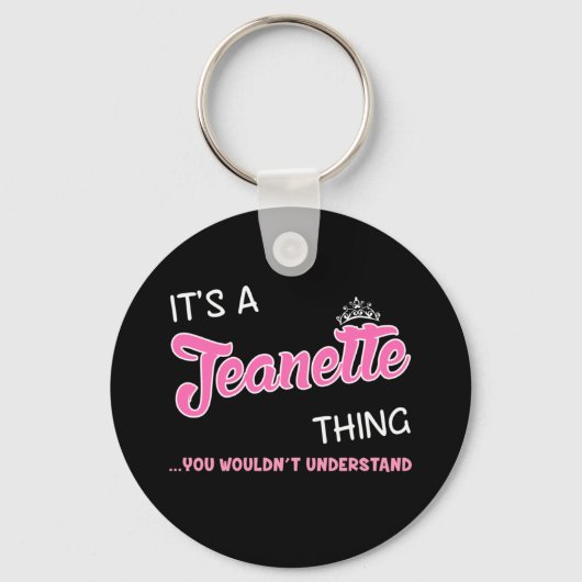Porte-clés C'est une Jeanette que tu ne comprendrais pas (Recto)