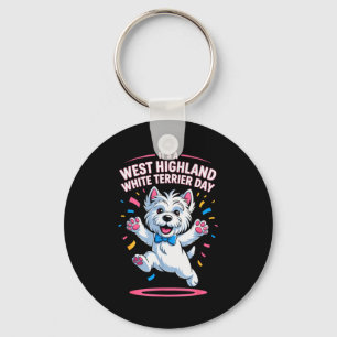 Porte-clés C'est une journée de Terrier West Highland blanc C